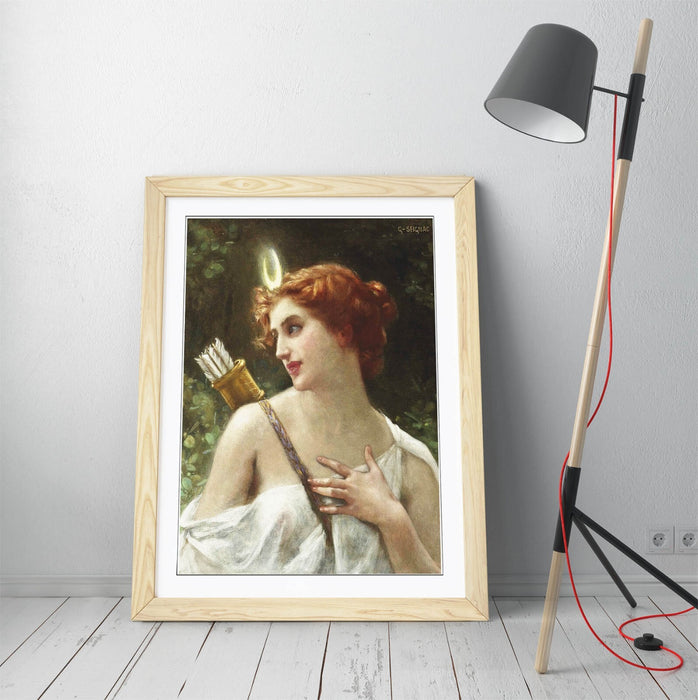 Framed Wall Art Featuring Guillaume Seignac Diana The Huntress Print - Handmade UK Art