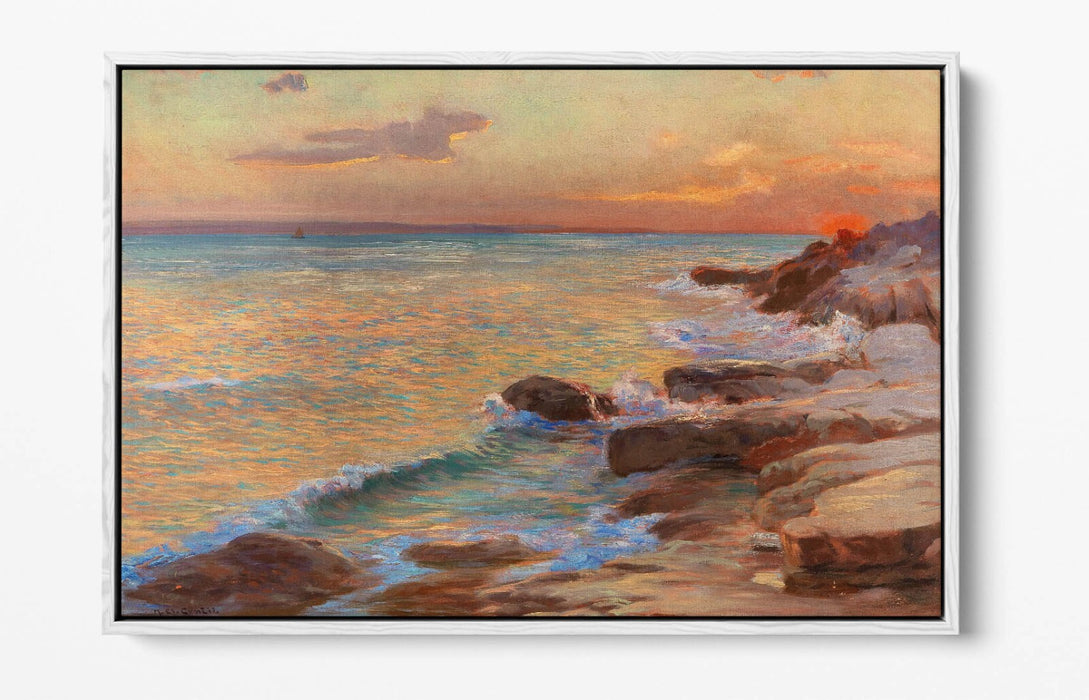 Float Effect Canvas Art - Sunset In Split | Premium Handmade Wall Decor
