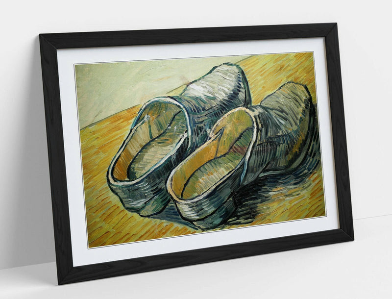 Framed Wall Art - Vincent Van Gogh Print With Wooden Shoes Artwork | Handmade Wall Decor