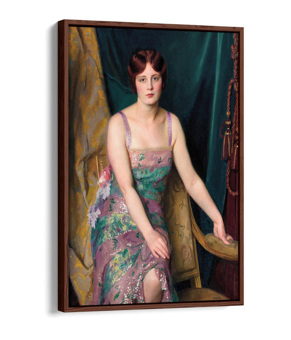 Canvas Wall Art - William McGregor Paxton Glitter Float Effect Print on Premium Frame
