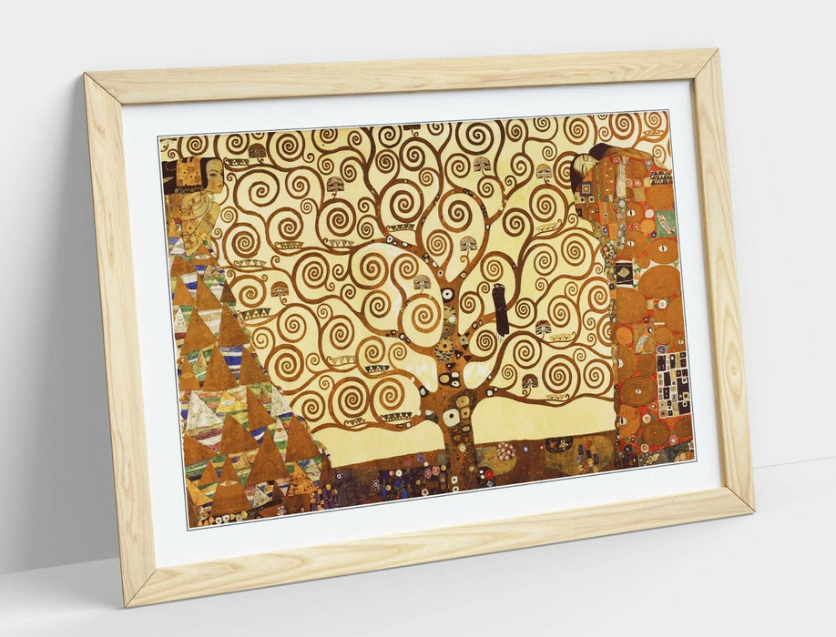 GUSTAV KLIMT THE TREE OF LIFE -ART FRAMED POSTER PICTURE PRINT ARTWORK- ORANGE