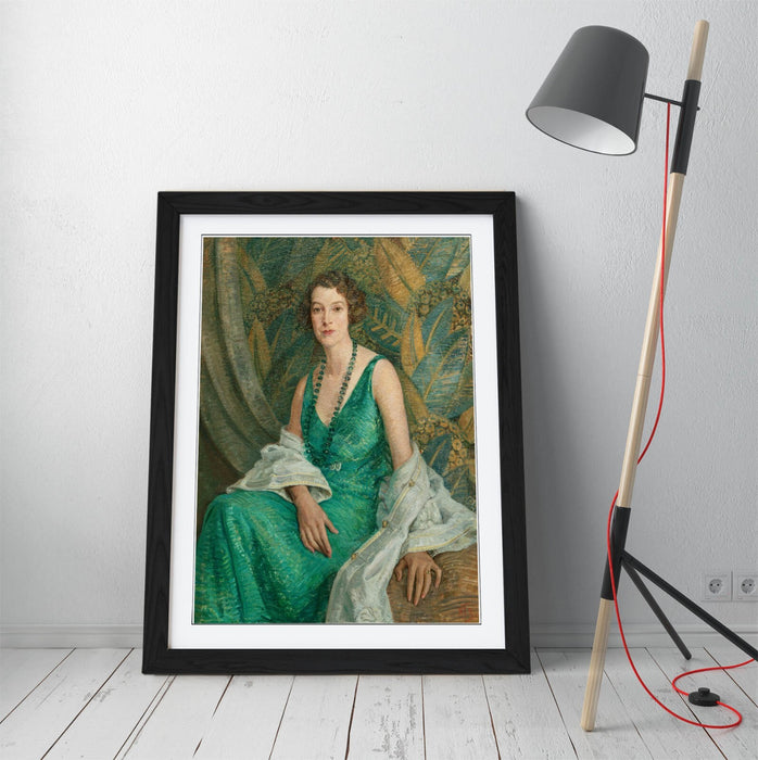 Framed Wall Art Poster – Portrait Wall Art with Wood Grain Frame, Ready to Hang