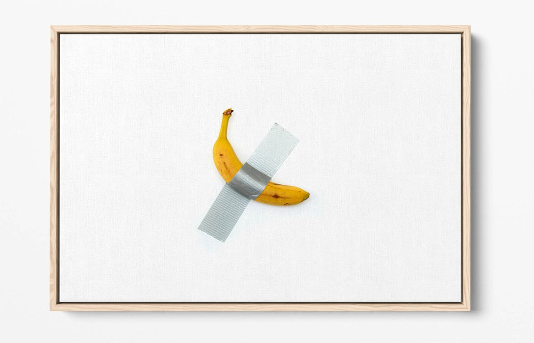Canvas Wall Art - Banana Modern Kitchen Decor | Float Effect Handmade Print