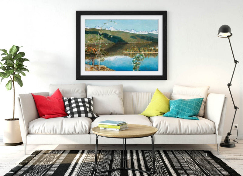 Framed Art Poster - Askeli Gallen-Kallela Thunderclouds Horizon, Matte Paper Print