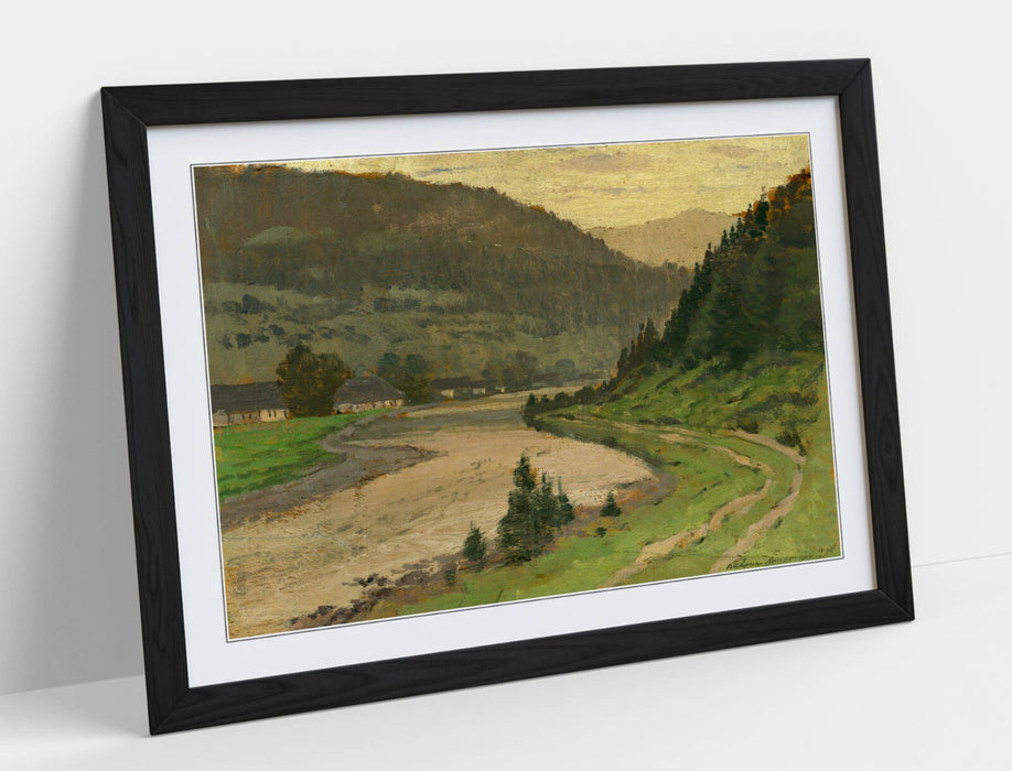 Framed Art Poster - Landscape Wall Decor by Ferdinand Katona | Handmade UK Print