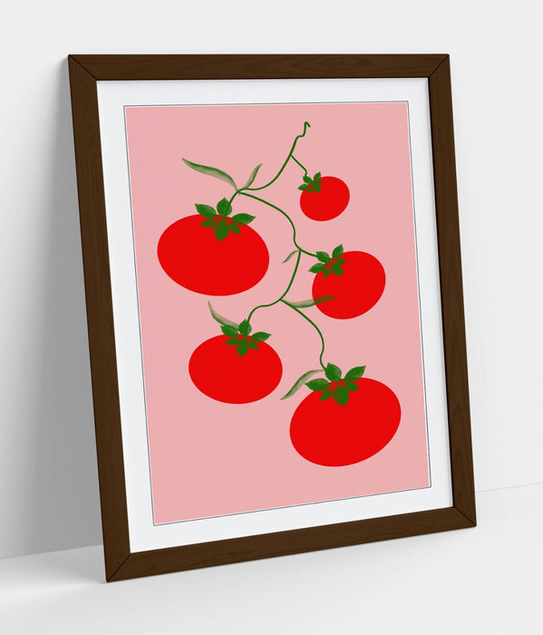 VINE TOMATOES TRENDY MINIMALIST KITCHEN -FRAMED WALL ART PICTURE PRINT ARTWORK
