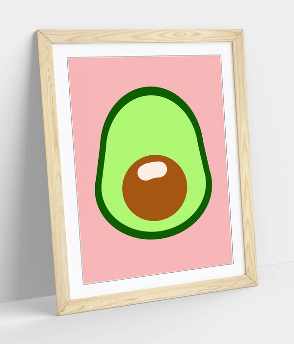 AVOCADO TRENDY MINIMALIST KITCHEN DECOR -FRAMED WALL ART PICTURE PRINT ARTWORK