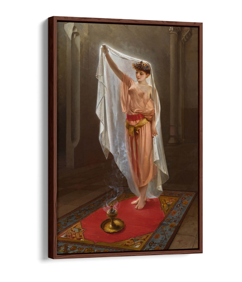 Float Effect Canvas Art – Oriental Beauty Print on Premium 30mm Deep Frame