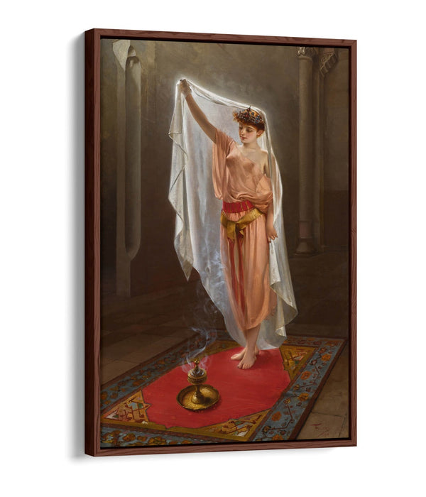 LUIS RICARDO FALERO, AN ORIENTAL BEAUTY -FLOAT EFFECT CANVAS WALL ART PRINT
