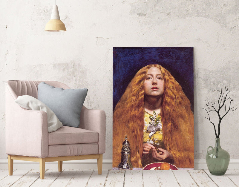 Canvas Wall Art - John Everett Millais The Bridesmaid Painting | Handmade Canvas Print