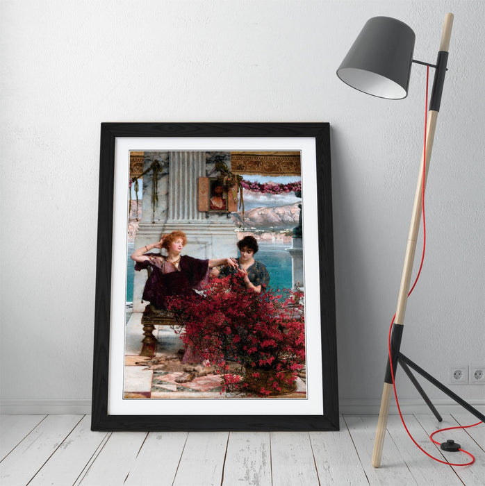 Framed Art Poster - Lawrence Alma Tadema Love's Jewelled Fetter Print UK Made Frame