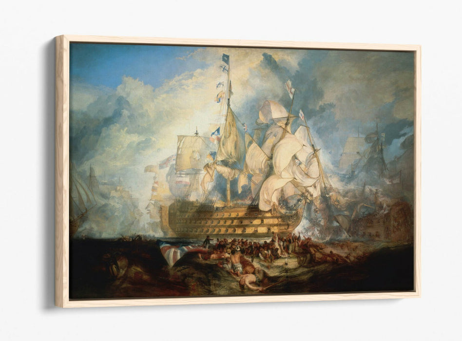 Canvas Wall Art – Battle of Trafalgar Print | Float Effect Canvas, Premium Frame