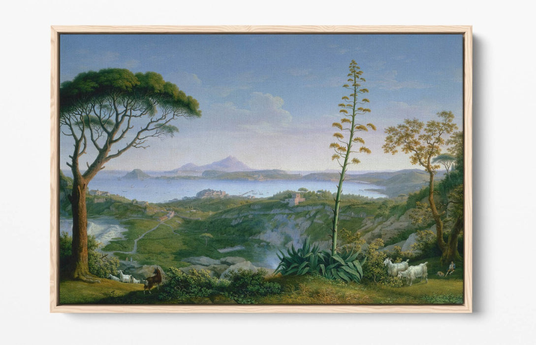 Float Effect Canvas Art – Handmade UK Canvas Wall Art Philipp Hackert Scene