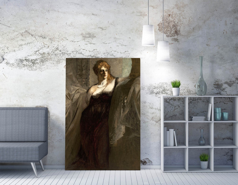 Canvas Wall Art - Hans Makart Portrait of a Young Woman | Premium Varnish Finish
