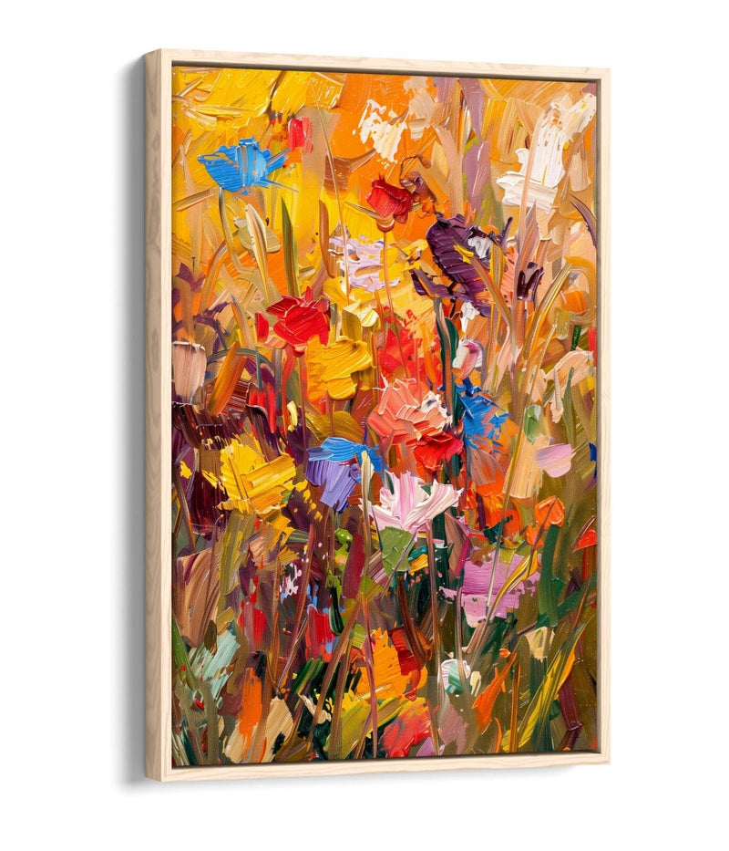 Float Effect Canvas Art – Yellow Bouquet Print With 30mm Deep Frame & Premium Varnish Finish
