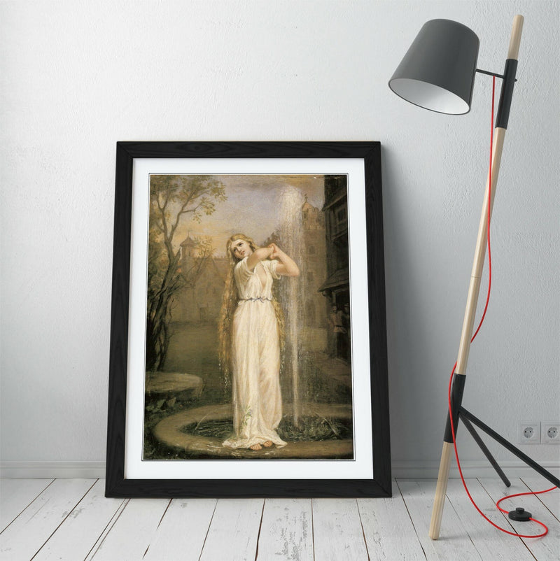 Framed Art Poster | John William Waterhouse Classic Wall Art Print - Beige Decor
