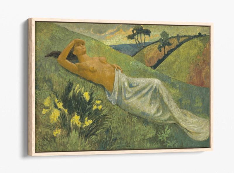 Float Effect Canvas Art – Vibrant Valkyrie At Rest Print on Premium 30mm Deep Frame