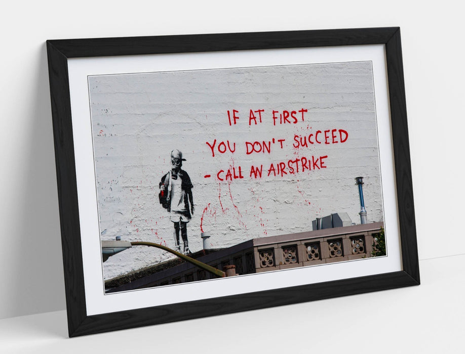 Banksy Graffiti Poster – Framed Wall Art Print | Urban Street Art Home Decor