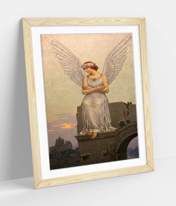 Framed Wall Art Featuring Alexandre Seon The Thought Painting – Matte Paper Print