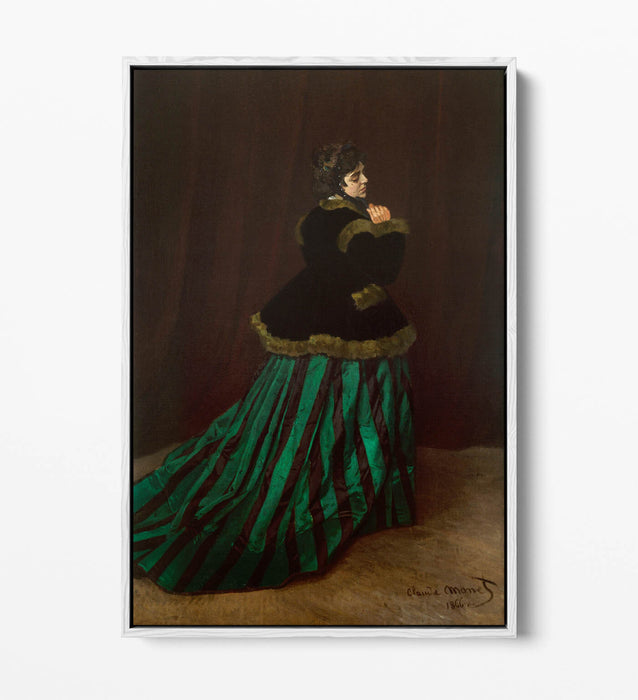 Float Effect Canvas Art – Monet Camille Print With Premium Frame & Vibrant Colors