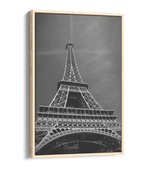 Eiffel Tower Canvas Art - Paris Wall Decor With Float Effect Frame & Premium Finish