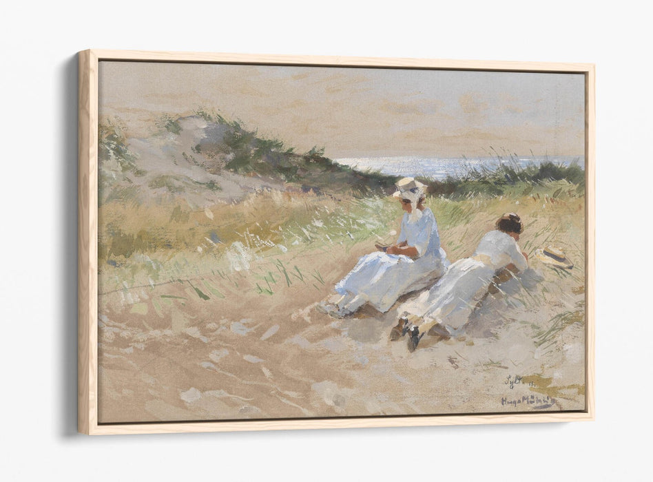 HUGO MUHLIG, PARTY AT SYLT -FLOAT EFFECT CANVAS WALL ART PIC PRINT