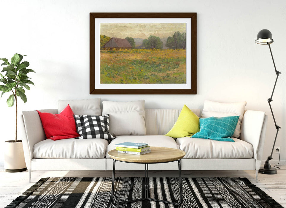 Framed Wall Art - Ferdinand Katona Meadow Painting Print | Handmade Wall Decor