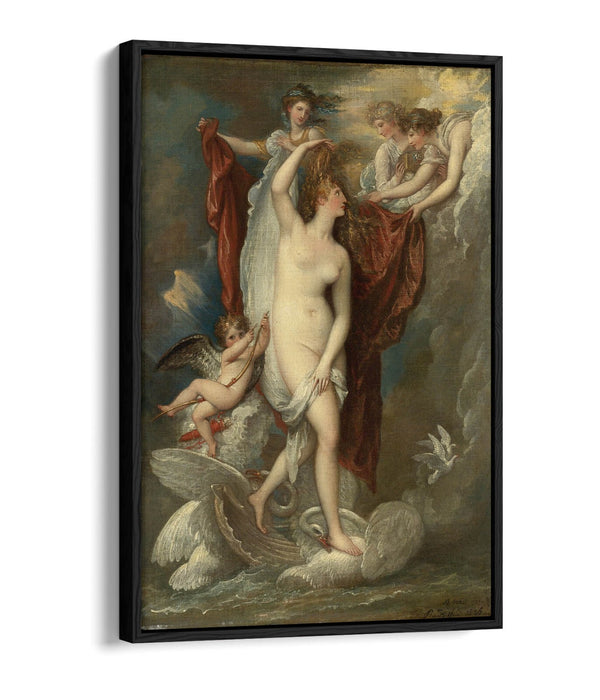 BENJAMIN WEST, VENUS AT HER BIRTH -FLOAT EFFECT CANVAS ART PRINT