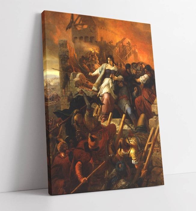 Canvas Wall Art | Bertalan Szekely Women of Eger Painting Print – Handmade UK