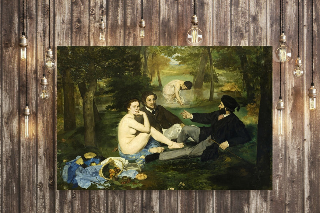 Canvas Wall Art - Edouard Manet Luncheon on the Grass | Handmade Fine Art Print