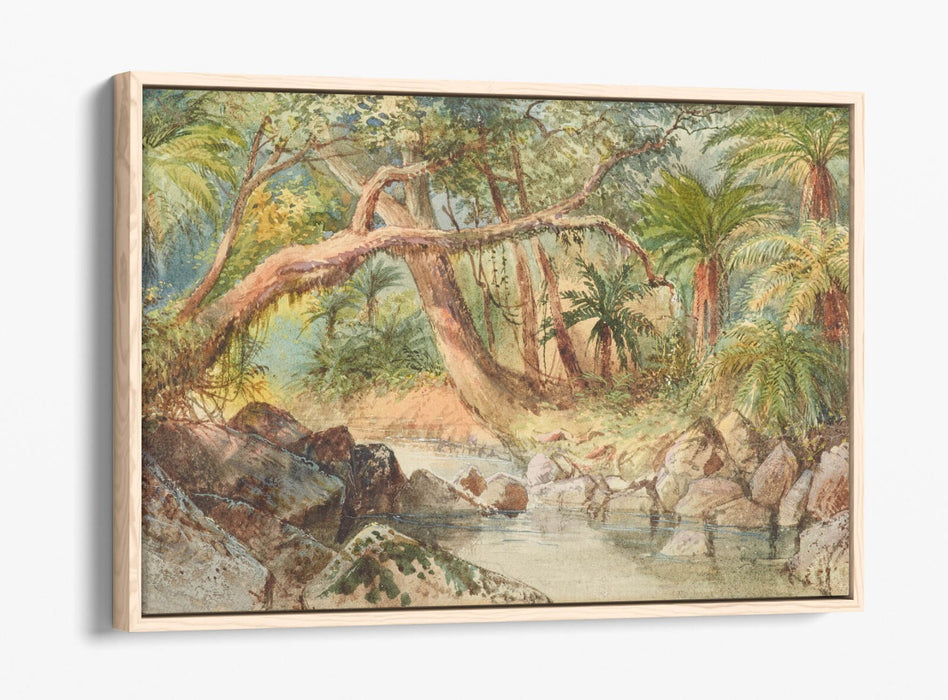 Canvas Wall Art Premium Float Effect Print By Nicholas Chevalier Holmes Bay