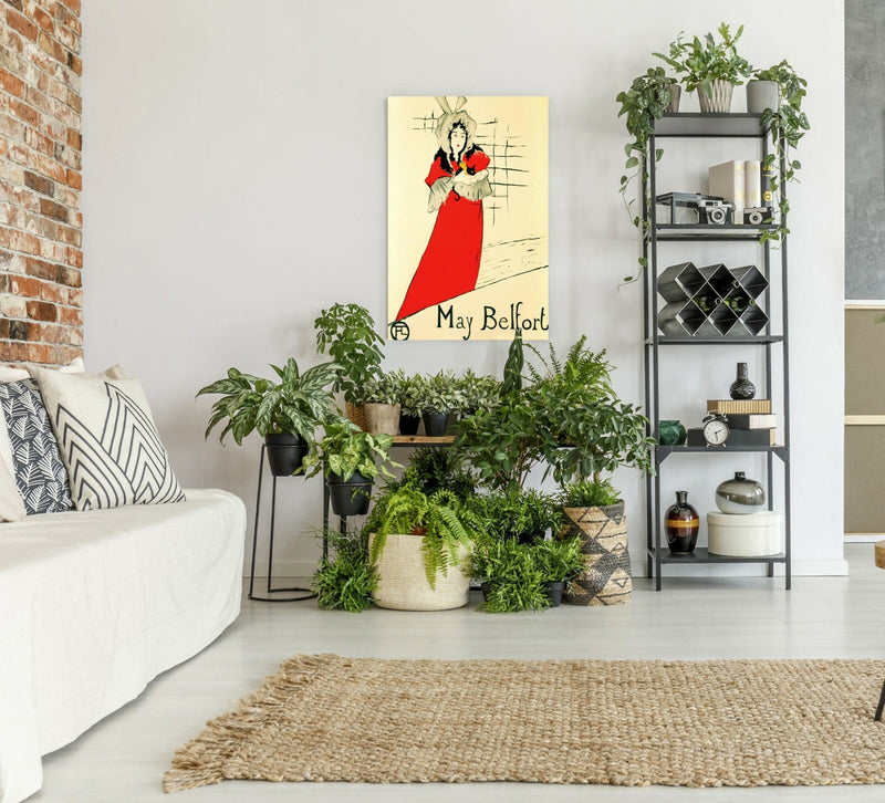 Canvas Wall Art – Henri de Toulouse Lautrec May Belfort Artwork Picture Print