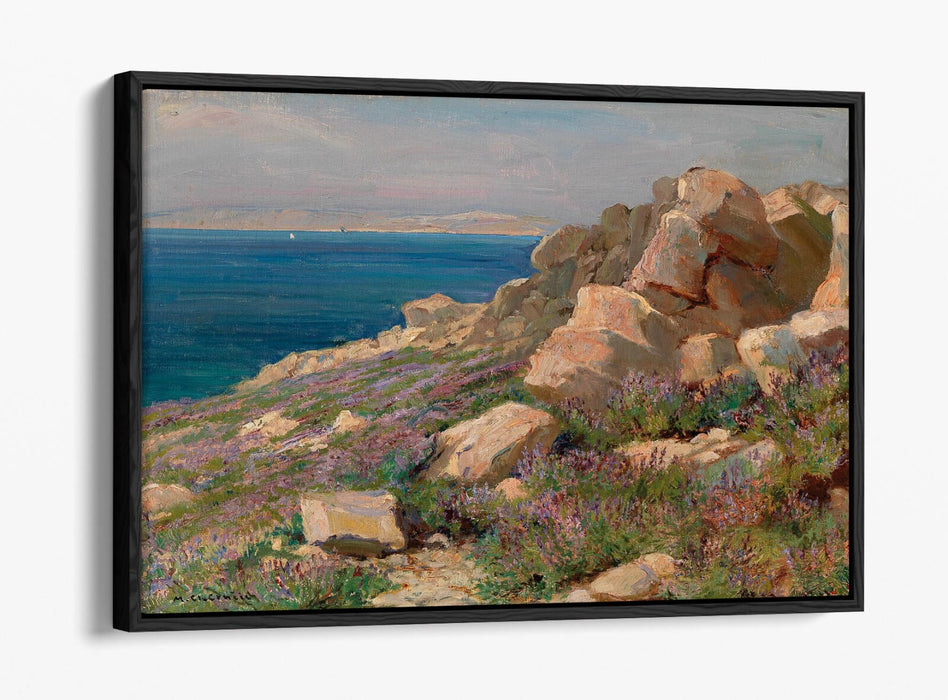 Float Effect Canvas Art - Coast Landscape Canvas Wall Art With 30mm Deep Frame