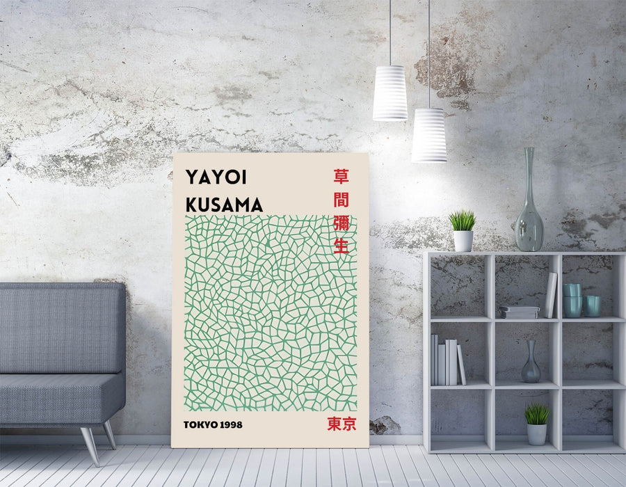 Yayoi Kusama Canvas Art – Tokyo Abstract Wall Decor | Handmade Gallery Style Print