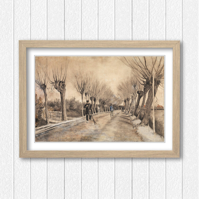 Van Gogh Framed Art – Classic Wall Art Poster With Black Oak Frame