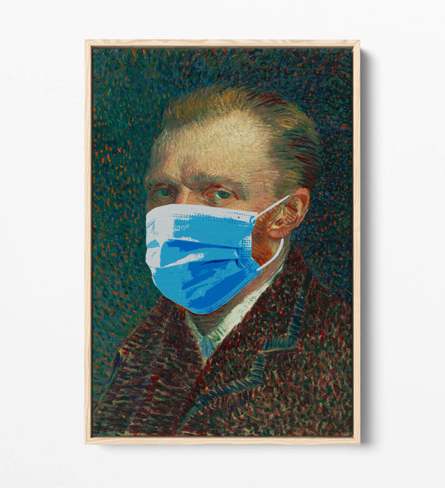 Float Effect Canvas Art - Van Gogh Portrait Print | Banksy Style Wall Decor