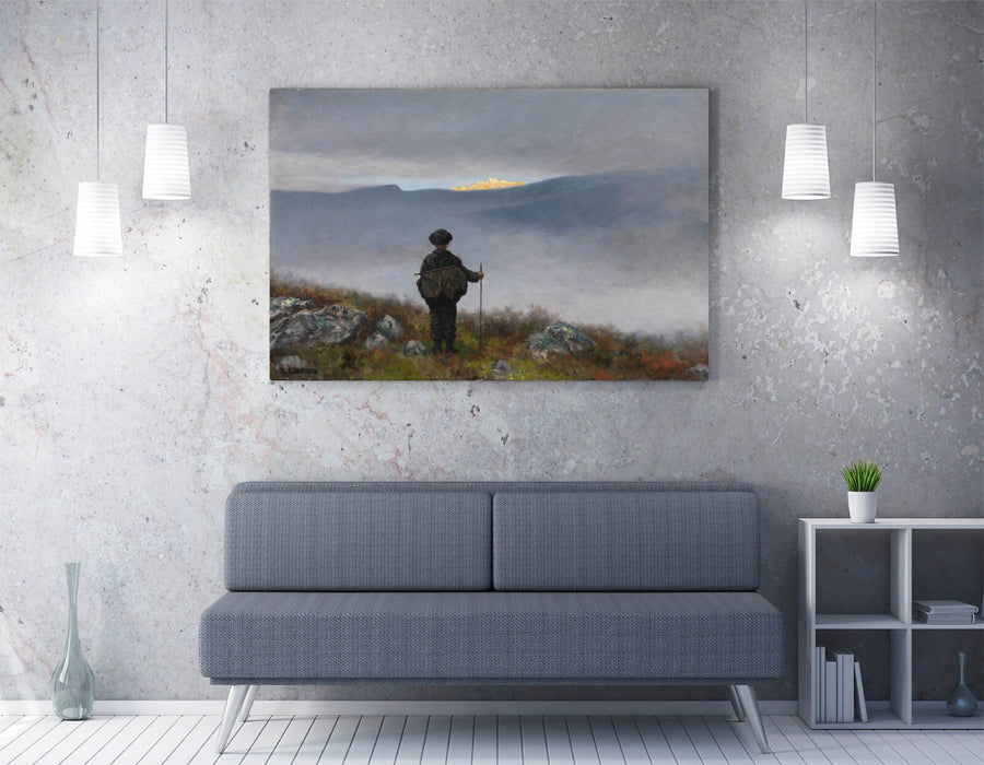 THEODOR KITTELSEN,  FAR AWAY SORIA MORIA PALACE -CANVAS WALL ART ARTWORK PRINT