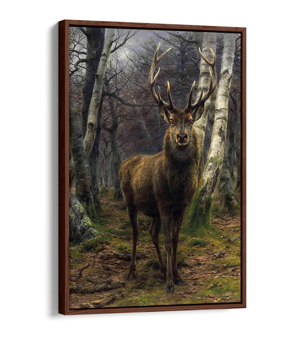 Float Effect Canvas Art - Rosa Bonheur King of The Forest Premium Wall Print