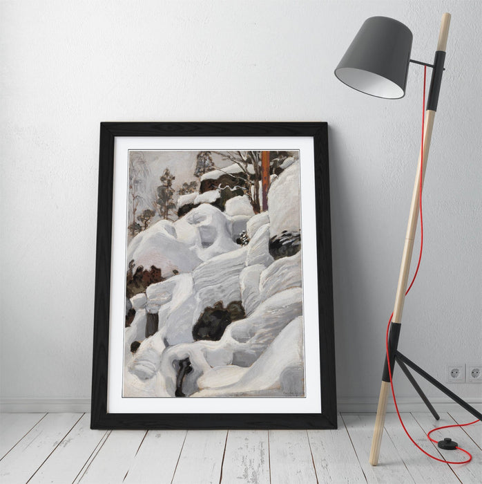 Framed Wall Art Poster Print - Askel Gallen-Kallela Lair Of The Lynx, MDF Wood Frame