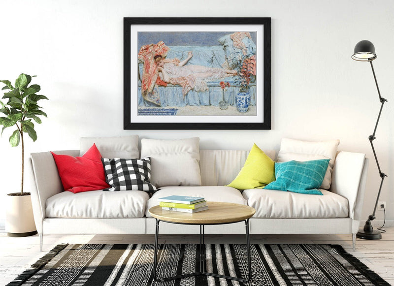 Framed Wall Art - Albert Joseph Moore Lilies Poster Print on Matte Paper