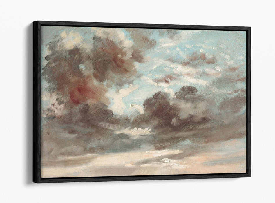 Canvas Wall Art - John Constable Stormy Sunset Print | Float Effect, Handmade UK Art