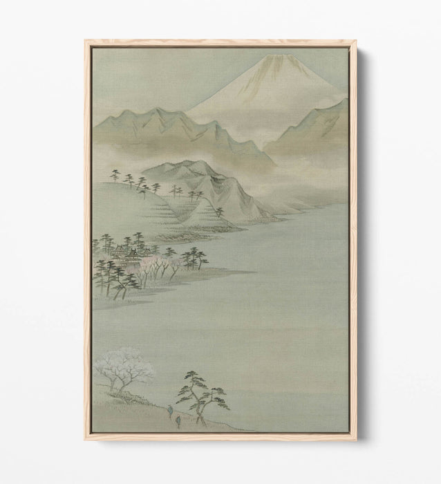 Canvas Wall Art Print – Utagawa Hiroshige Lake Suwa | Float Effect Premium Canvas