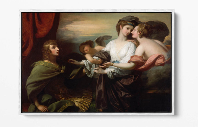 Canvas Wall Art Print - Benjamin West Helen Brought To Paris | Float Effect Canvas