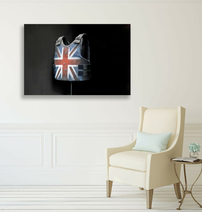 BANKSY STORMZY STAB VEST UNION JACK CANVAS WALL ART PRINT ARTWORK GRAFFITI