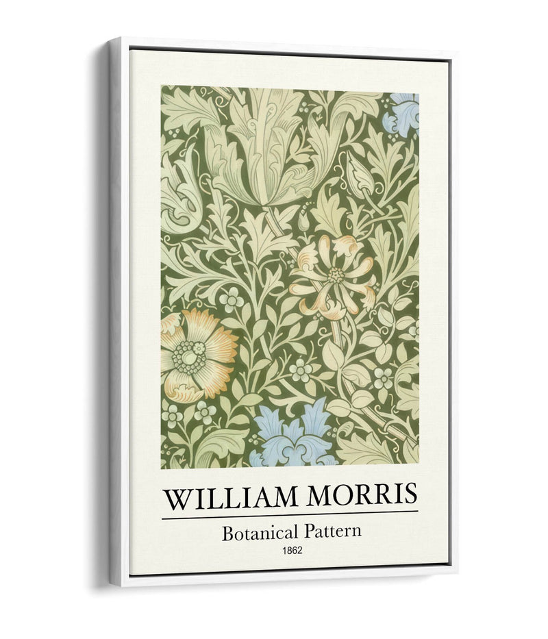 Botanical Canvas Art – William Morris Floral Wall Decor | Handmade Canvas Print