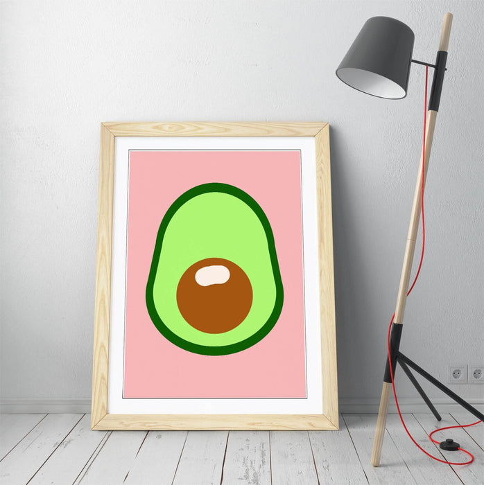 AVOCADO TRENDY MINIMALIST KITCHEN DECOR -FRAMED WALL ART PICTURE PRINT ARTWORK