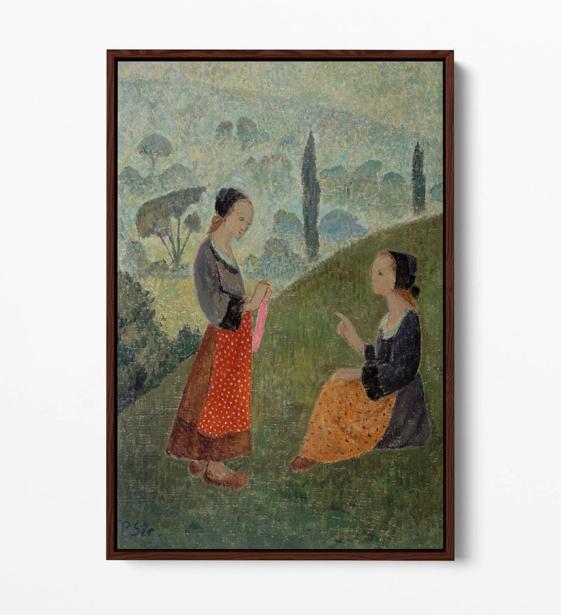 Float Effect Canvas Art - Paul Serusier Morning Mists Painting on MDF Frame
