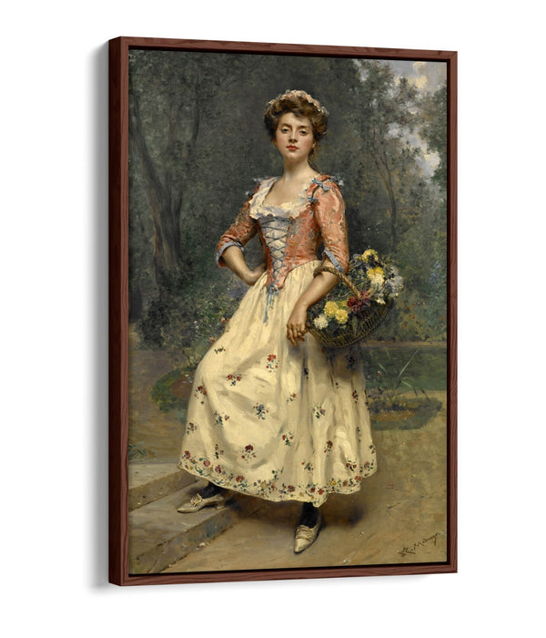 Canvas Wall Art - Raimundo Madrazo Spring Beauty Print | Float Effect Canvas