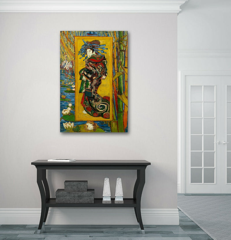 Van Gogh Canvas Art - Japanese Oiran Painting | Premium Framed Wall Print