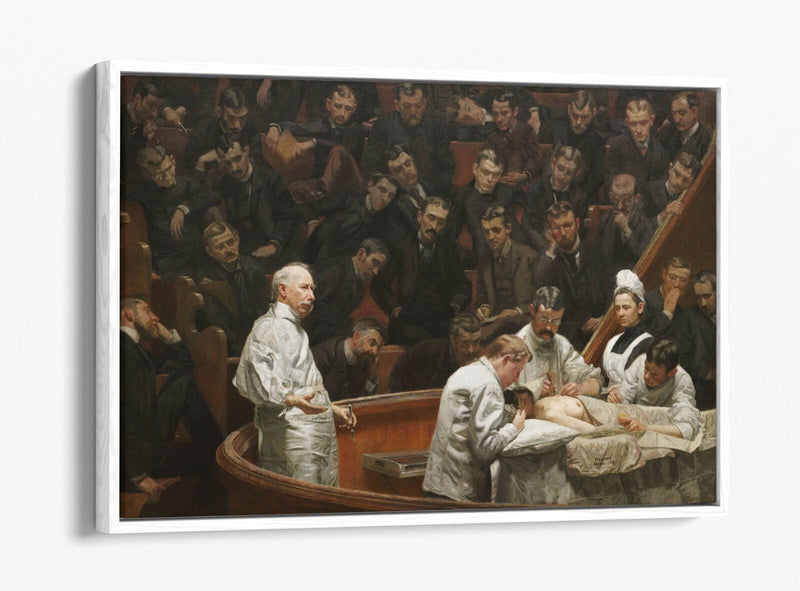 Canvas Wall Art Featuring Thomas Eakins The Agnew Clinic | Premium Float Effect Frame